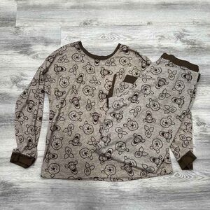 Disney Brown and Cream Pajama Set